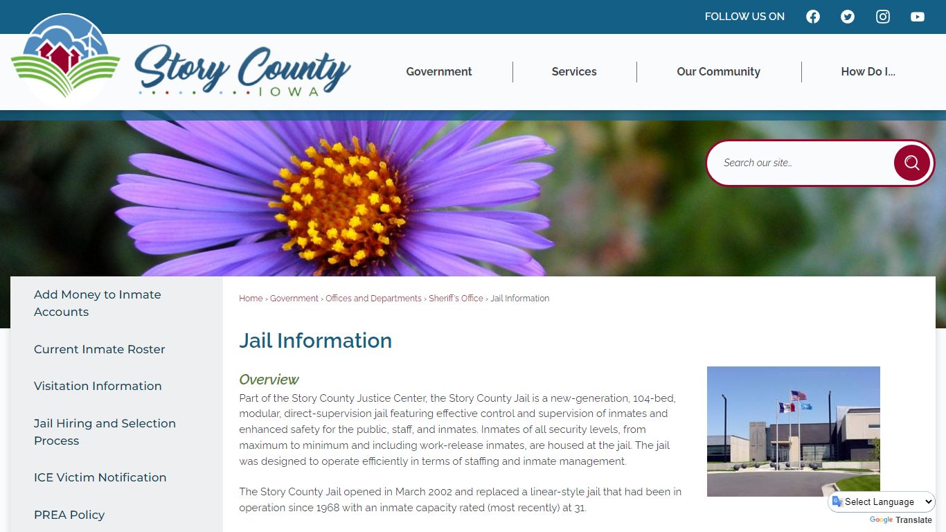 Jail Information | Story County, IA - Official Website